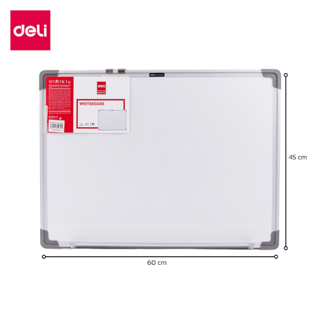 กระดานไวท์บอร์ด Deli E39032A-SL-01 ขนาด 45 x 60 cm_7